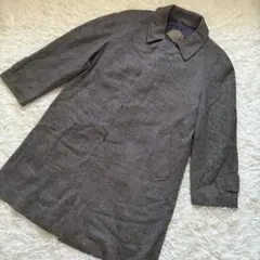 CROMBIE ヘリンボーン ウールコート カシミヤ混 92（B42）