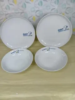 PEANUTS SNOOPY&WOODSTOCK 皿 ボウル 4点シンプルセット
