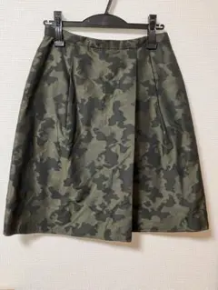 INDIVI インディヴィ　迷彩柄フレアスカート
