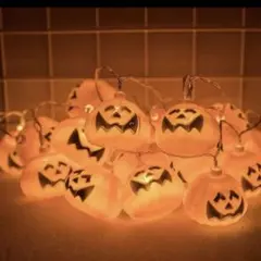 LED ハロウィーンのカボチャの装飾ライト　2m/20個　ジャックオーランタンのサムネイル