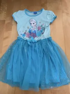 DISNEY ディズニー　プリンセス　アナと雪エルサ 半袖ワンピース　ドレス