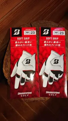 ブリヂストンゴルフグローブソフトグリップ23Cm2枚