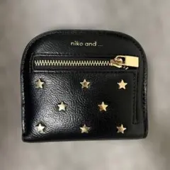 niko and.... ブラック 二つ折り財布