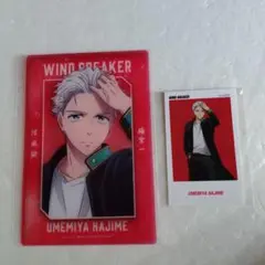 WIND BREAKER梅宮一 ベースヤード クリアアートカード&BIG缶バッジ