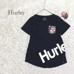 ハーレー　Tシャツ　ロゴT ブラック　花柄ポケット　サーファー　Sサイズのサムネイル