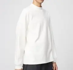 【新品】UNIQLO ブラッシュドモックネックTシャツ Lサイズ