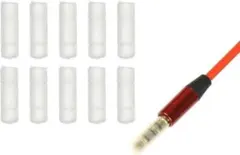 ステレオミニプラグ 3.5mm 保護キャップ 10個 クリアー イヤホンのサムネイル