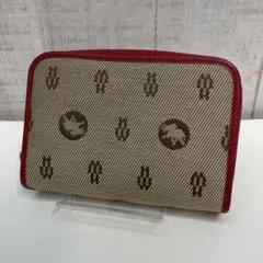 HUNTING WORLDベージュ地ブラウン模様　中財布