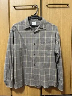 チェックオープンカラーシャツ