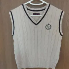 【まーこmama専用】Lovetoxic ケーブル編みベスト Mサイズ ベージュ