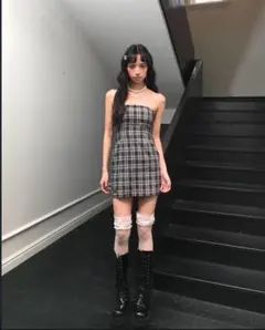 LOULOUSEOUL ワンピース ミニドレス アヒョン着用 LOULOUSEOUL ワンピース BABYMONSTAR アヒョン - メルカリ