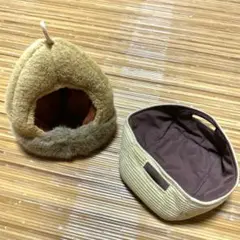 ぬいぐるみ　お家　どんぐりとバスケット