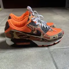 Nike Air Max90 オレンジ カモフラージュ　25.5