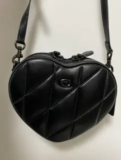 coach コーチ ハートキルティングショルダーバッグ