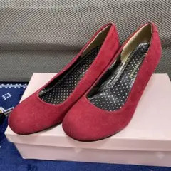 スエード ウェッジヒールパンプス❣️最終処分
