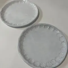 二枚セット　アスティエ　プレート Astier de villatte アスティエ プレート2枚