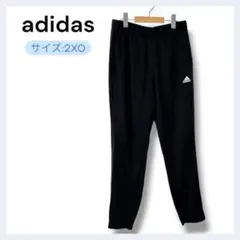 adidas ブラック 3本ライン トラックパンツ L（US表記）