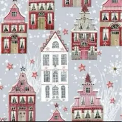 ドイツ　アクファクトゥム　acufactum クリスマスタウン　生地　ハギレ