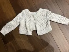 GAP アイボリー ドット編みカーディガン