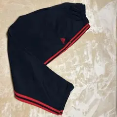 adidas トラックパンツ（ブラック×レッドライン）