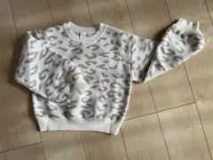 SHEIN KIDS レオパード柄セーター