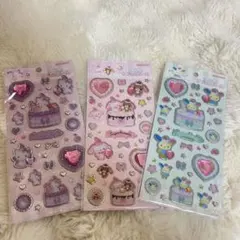 サンリオ　キラキラジュエルシール　シュガーバニーズ