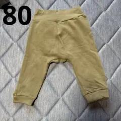 男の子　80ズボン　クマ　カーキ　タグ付き