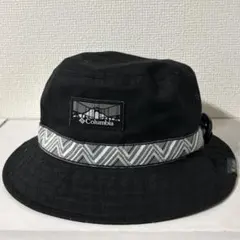 Columbia バケットハット 黒 S/M アウトドア 帽子　カラビナ付き