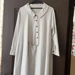 慈雨　センソユニコ　ストライプ柄 シャツワンピースのサムネイル