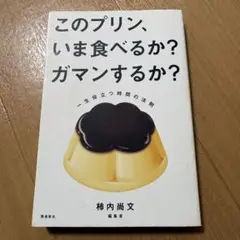 このプリン、いま食べるか？ガマンするか？ 柿内尚文 本 ビジネス　時間　投資