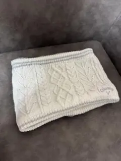 美品！callaway ニットホワイトネックウォーマー