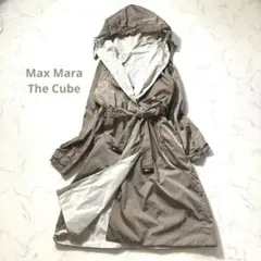 美品✨Max Mara The Cube リバーシブル フーデッドコート タフタのサムネイル