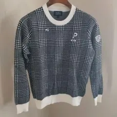 PEARLY GATES パーリーゲイツ 千鳥格子 ニット サイズ1 n