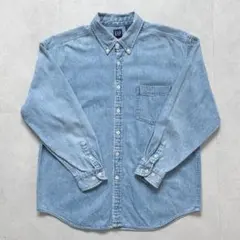 a*k様 90s オールドギャップ デニムシャツ ボーイズXXL 実寸M相当 古