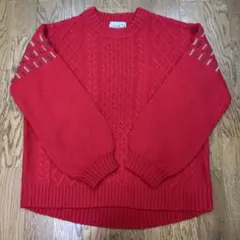 ★美品・未使用★ アーノルドパーマー レッド　ニットセーター　カジュアル　秋冬