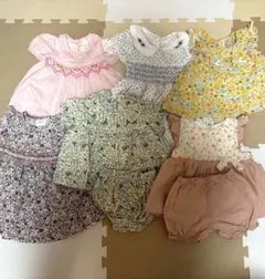 【まとめ売り】70-80 ワンピース　リバティcoto cotte