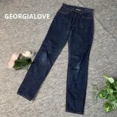 GEORGIALOVE ジョージアラブ　デニムジーンズ　ブルー