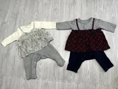 千趣会ベルメゾン　長袖ロンパース2枚セット☆ サイズ70
