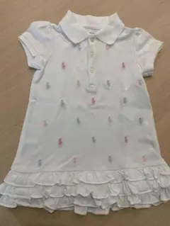 ラルフローレン　フリル　ワンピース　ポロシャツ　80cm