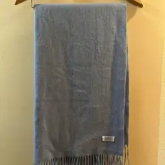 カシミヤ100% LUCIANO SOPRANI ライトブルー 大判ストール