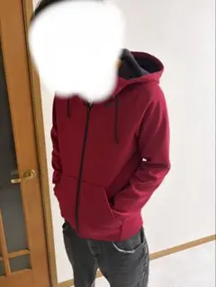 NIKE フルジップ パーカー レッド メンズ