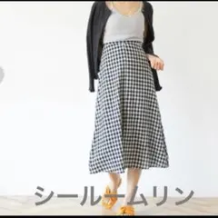 シールームリン ギンガムチェックフレアースカートのサムネイル