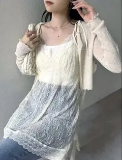 ナイスクラップ　レースキャミチュニック