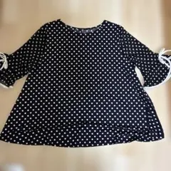 エムズグレイシー M'S GRACY 袖フラワー刺繍 リボン L 40 黒 - メルカリ