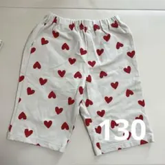 BREEZE キッズ ハーフパンツ ハート柄 130