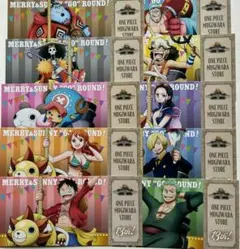 ワンピース　麦わらストア13周年特典　チケット風カード　コンプリート　セット