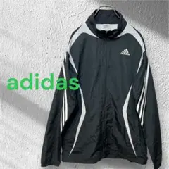 アディダス adidas ウィンドブレーカー 黒 M ランニング サッカー828