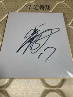 未使用 販促用☆岩井小百合☆直筆サイン色紙 - メルカリ