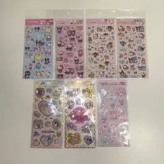 サンリオ シール (樹脂もり キラキラジュエル　ウォーターシール すりガラス風)