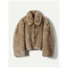LEINWANDE EGG FUR COAT 25AW